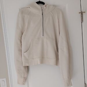 LULULEMON 1/4 zip oversized cropped scuba hoodie